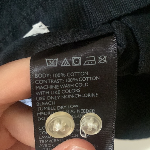 Men’s Long sleeve button up - Black with leaf print/pattern - Picture 7 of 7